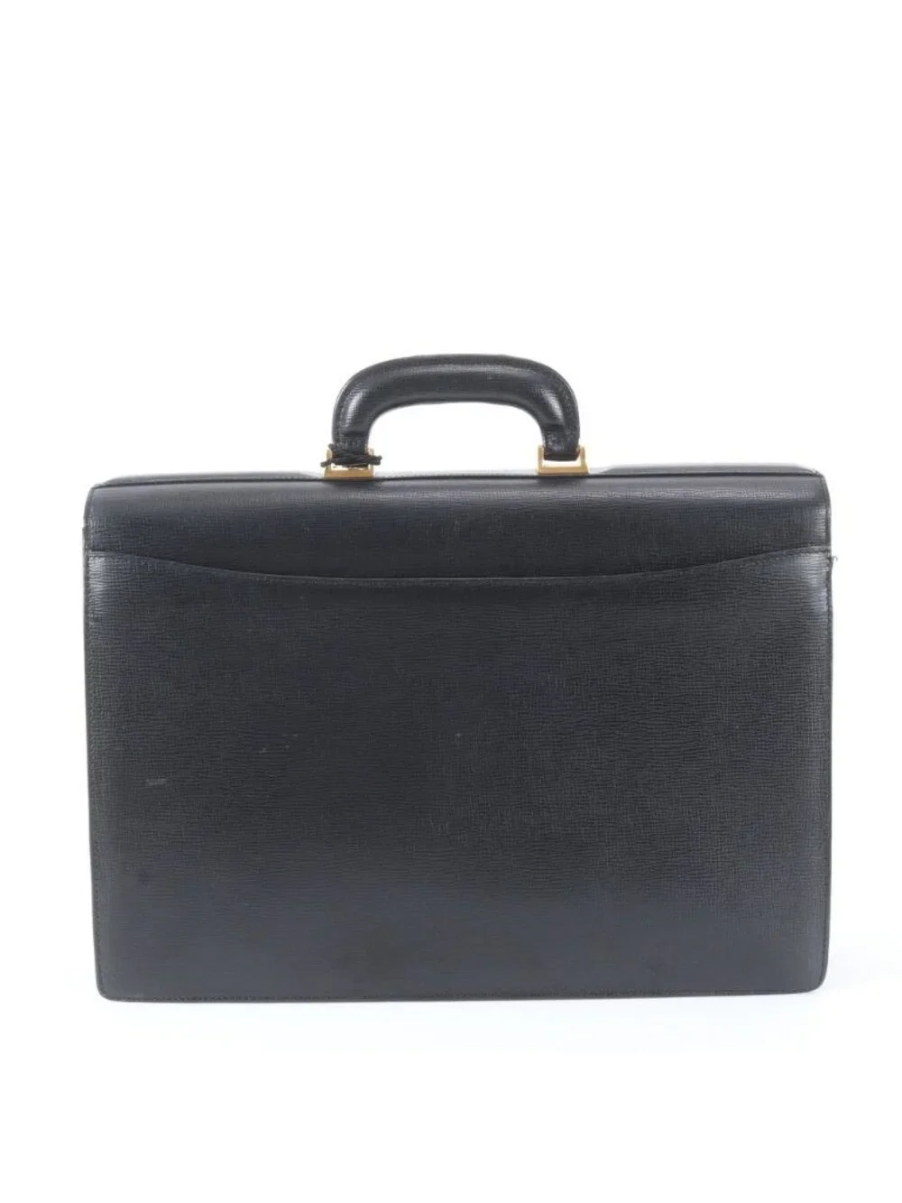 Loewe Anagram Leather Business Document Briefcase Black